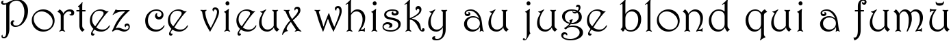 Пример написания шрифтом 1 Harrington M текста на французском