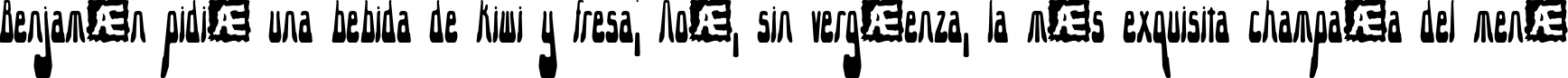 Пример написания шрифтом 10.15 Saturday Night [R] -BRK- текста на испанском
