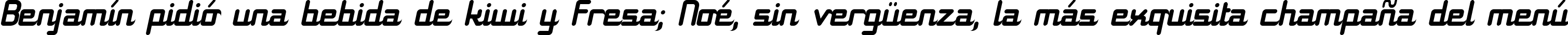 Пример написания шрифтом 11S01 Black Tuesday Italic текста на испанском