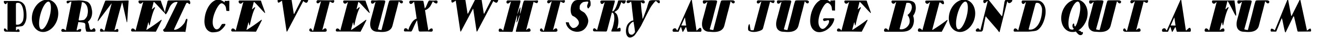 Пример написания шрифтом 1920Cnd TYGRA текста на французском