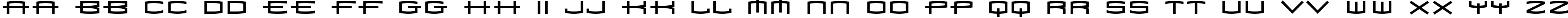 Пример написания английского алфавита шрифтом 1979