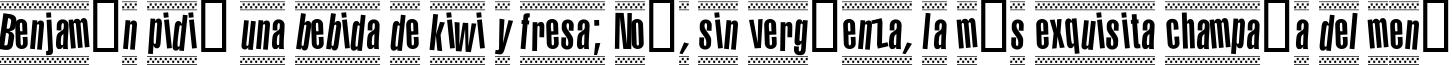 Пример написания шрифтом 1980 Portable текста на испанском