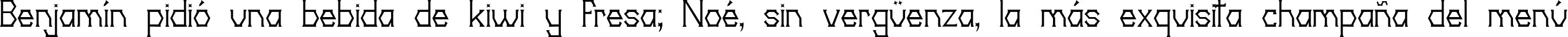 Пример написания шрифтом 20th Centenary Faux текста на испанском
