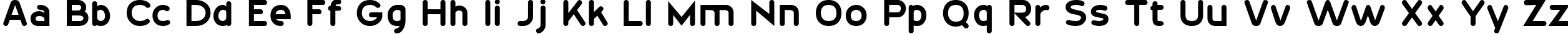 Пример написания английского алфавита шрифтом 20th Century Font