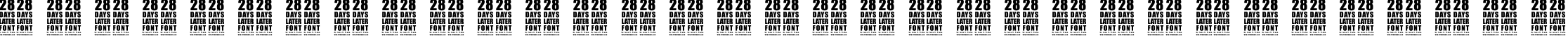 Пример написания русского алфавита шрифтом 28 Days Later
