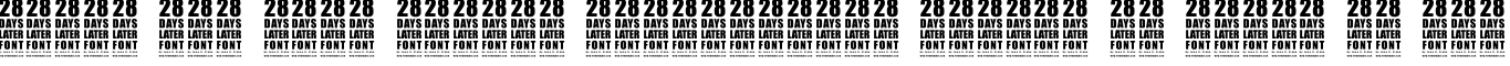 Пример написания шрифтом 28 Days Later текста на русском