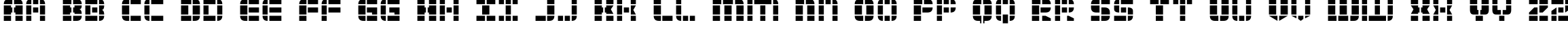 Пример написания английского алфавита шрифтом 2Tech