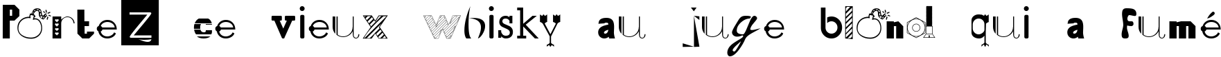 Пример написания шрифтом 50 Fonts 2 текста на французском