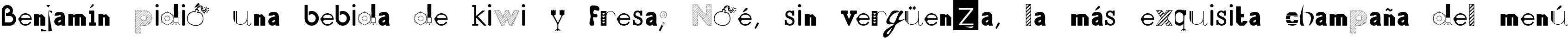 Пример написания шрифтом 50 Fonts 2 текста на испанском
