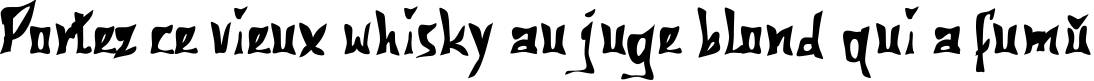 Пример написания шрифтом 612Koshey-Bold текста на французском
