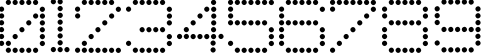 Пример написания цифр шрифтом 8Pin Matrix