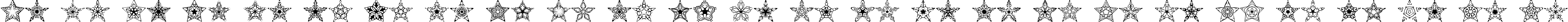 Пример написания английского алфавита шрифтом 90 Stars BRK