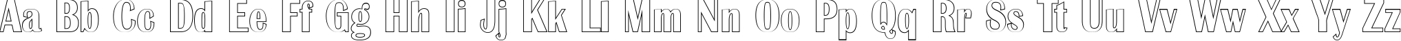 Пример написания английского алфавита шрифтом a_AlbionicNrOtl