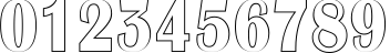 Пример написания цифр шрифтом a_AlbionicNrOtl