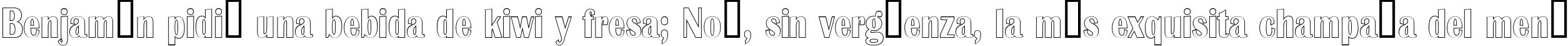 Пример написания шрифтом a_AlbionicNrOtl текста на испанском