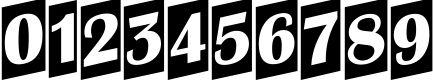 Пример написания цифр шрифтом a_AlbionicTitulCmUp