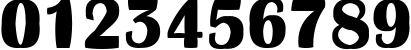 Пример написания цифр шрифтом a_AlbionicTitulInfl Bold