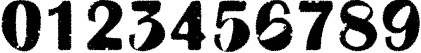 Пример написания цифр шрифтом a_AlbionicTtlRg&Bt