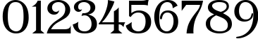 Пример написания цифр шрифтом a_Algerius