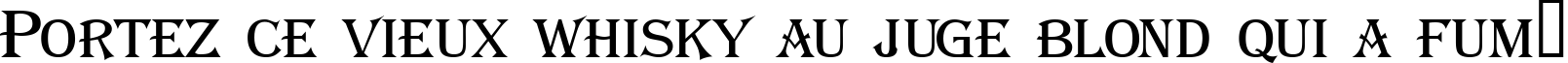 Пример написания шрифтом a_AlgeriusCaps текста на французском