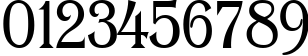 Пример написания цифр шрифтом a_AlgeriusCapsNr