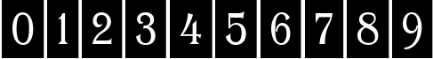 Пример написания цифр шрифтом a_AlgeriusCmDc2Cmb
