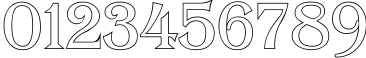 Пример написания цифр шрифтом a_AlgeriusOtl
