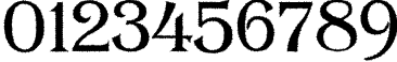 Пример написания цифр шрифтом a_AlgeriusRough