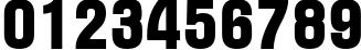 Пример написания цифр шрифтом a_Alterna