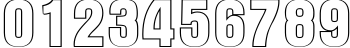 Пример написания цифр шрифтом a_AlternaOtl