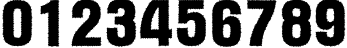 Пример написания цифр шрифтом a_AlternaRg