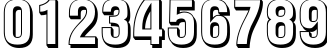 Пример написания цифр шрифтом a_AlternaTitul3D