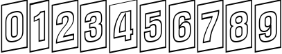Пример написания цифр шрифтом a_AlternaTitulCmUpOtl