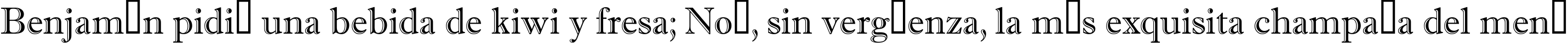 Пример написания шрифтом a_AntiqueGr текста на испанском