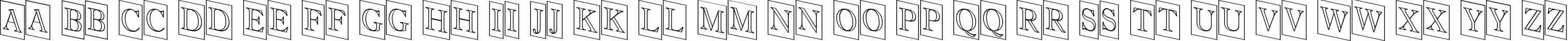 Пример написания английского алфавита шрифтом a_AntiqueTitulTrCmDnOtl