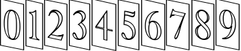 Пример написания цифр шрифтом a_AntiqueTitulTrCmDnOtl