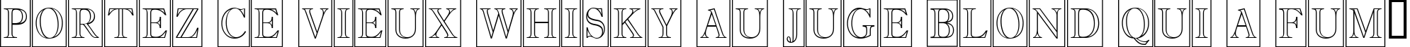Пример написания шрифтом a_AntiqueTitulTrCmOtl текста на французском