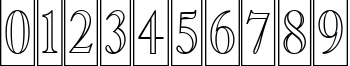 Пример написания цифр шрифтом a_AntiqueTitulTrCmOtl