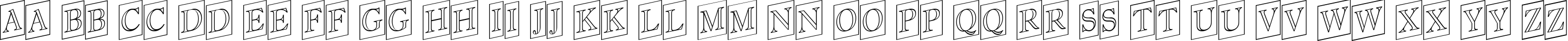 Пример написания английского алфавита шрифтом a_AntiqueTitulTrCmUpOtl