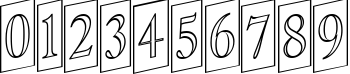 Пример написания цифр шрифтом a_AntiqueTitulTrCmUpOtl