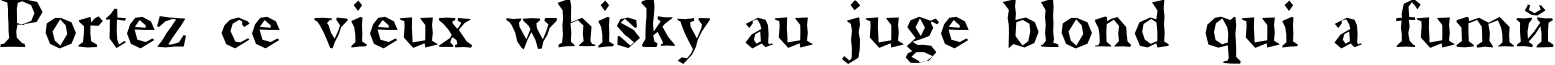 Пример написания шрифтом a_AntiqueTradyBrk текста на французском