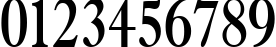 Пример написания цифр шрифтом a_AntiqueTradyNr