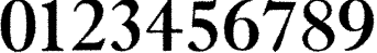 Пример написания цифр шрифтом a_AntiqueTradyRgh