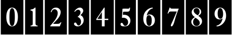 Пример написания цифр шрифтом a_AntiqueTrdCmDc3Cb