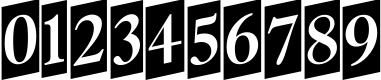 Пример написания цифр шрифтом a_AntiqueTtlTrdCmUp