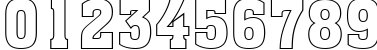 Пример написания цифр шрифтом a_AssuanOtl