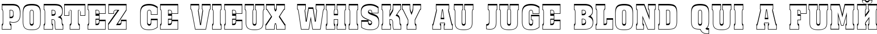 Пример написания шрифтом a_AssuanTitul3DUp Bold текста на французском