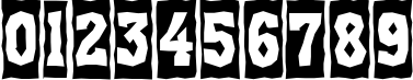 Пример написания цифр шрифтом a_AssuanTitulCmBrk