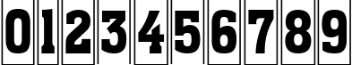 Пример написания цифр шрифтом a_AssuanTitulCmFr