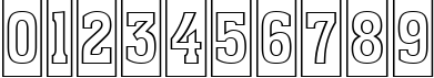 Пример написания цифр шрифтом a_AssuanTitulCmOtl